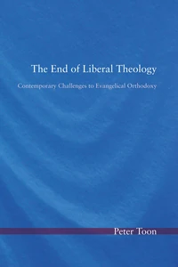 Cover of The End of Liberal Theology