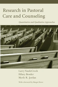 Cover of Research in Pastoral Care and Counseling