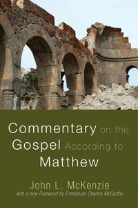 Cover of Commentary on the Gospel According to Matthew