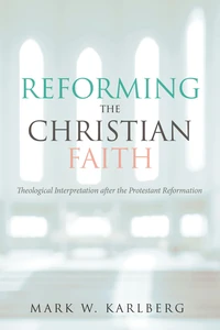 Cover of Reforming the Christian Faith