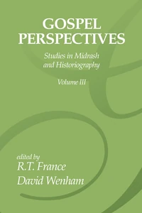 Cover of Gospel Perspectives, Volume 3