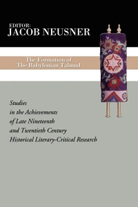 Cover of The Formation of the Babylonian Talmud