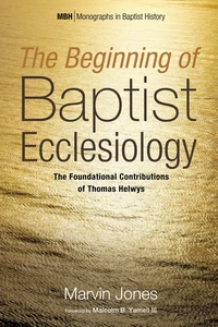 Cover of The Beginning of Baptist Ecclesiology