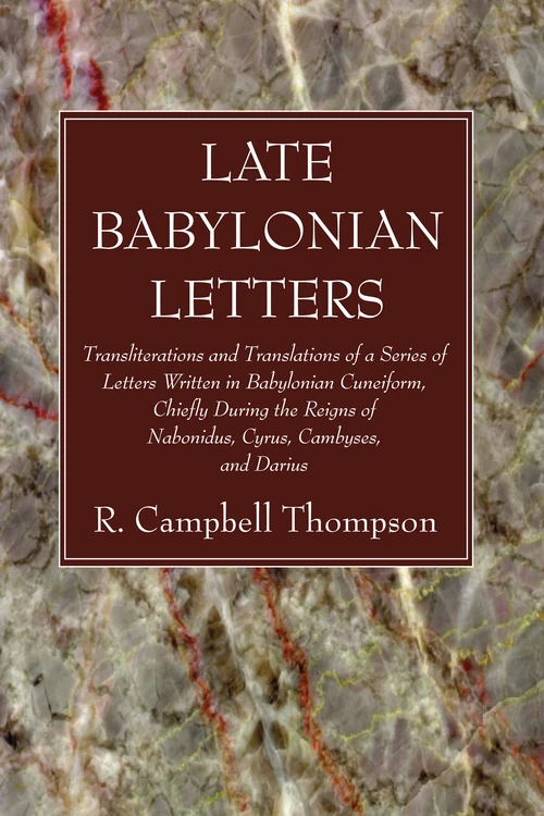 Cover of Late Babylonian Letters