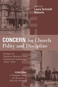Cover of Concern for Church Polity and Discipline