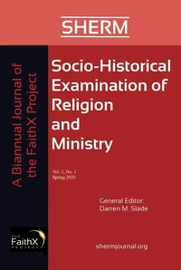 Cover of Socio-Historical Examination of Religion and Ministry, Volume 2, Issue 1