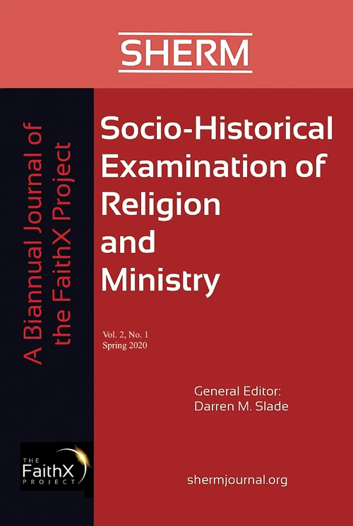 Cover of Socio-Historical Examination of Religion and Ministry, Volume 2, Issue 1