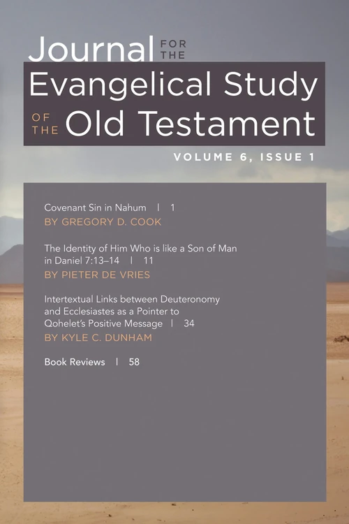 Cover of Journal for the Evangelical Study of the Old Testament, 6.1