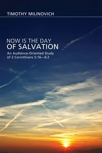 Cover of Now Is the Day of Salvation