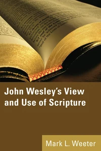 Cover of John Wesley's View and Use of Scripture