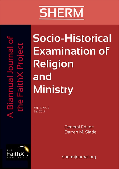 Cover of Socio-Historical Examination of Religion and Ministry, Volume 1, Issue 2