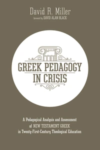Cover of Greek Pedagogy in Crisis