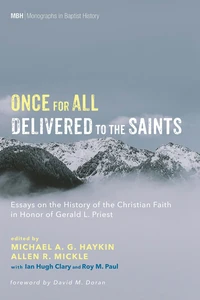 Cover of Once for All Delivered to the Saints