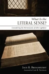 Cover of What Is the Literal Sense?