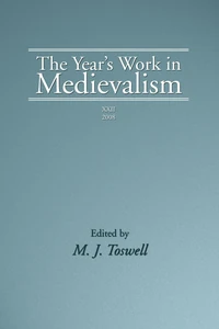 Cover of The Year's Work in Medievalism, 2008