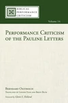 Cover of Performance Criticism of the Pauline Letters