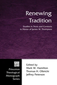 Cover of Renewing Tradition