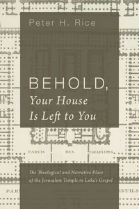 Cover of Behold, Your House Is Left to You