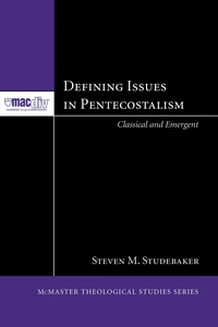 Cover of Defining Issues in Pentecostalism