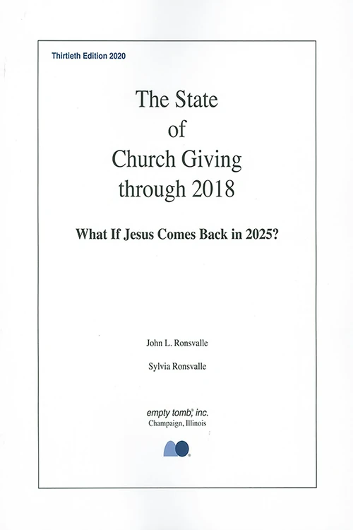 Cover of The State of Church Giving through 2018