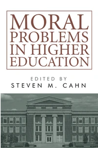 Cover of Moral Problems in Higher Education
