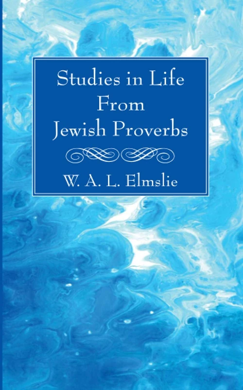 Cover of Studies in Life From Jewish Proverbs