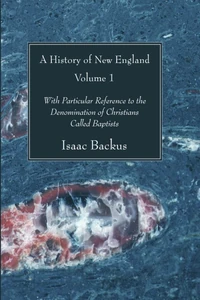 Cover of A History of New England, Volume 1