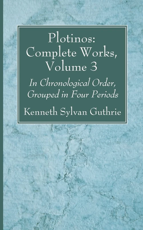 Cover of Plotinos: Complete Works, Volume 3
