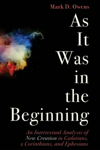 Cover of As It Was in the Beginning