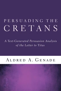 Cover of Persuading the Cretans