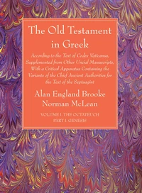 Cover of The Old Testament in Greek, Volume I The Octateuch, Part I Genesis