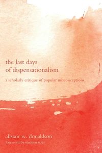 Cover of The Last Days of Dispensationalism