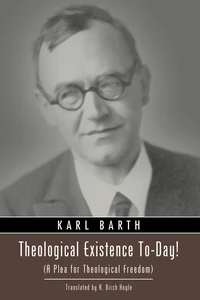 Cover of Theological Existence To-Day!