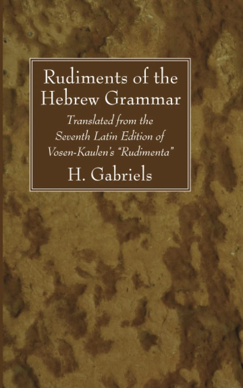 Cover of Rudiments of the Hebrew Grammar