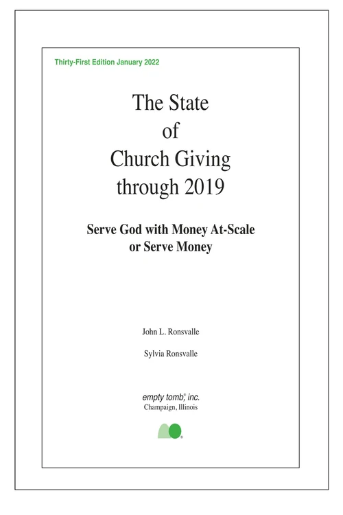 Cover of The State of Church Giving through 2019