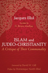 Cover of Islam and Judeo-Christianity