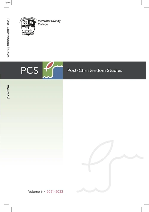 Cover of Post-Christendom Studies: Volume 6
