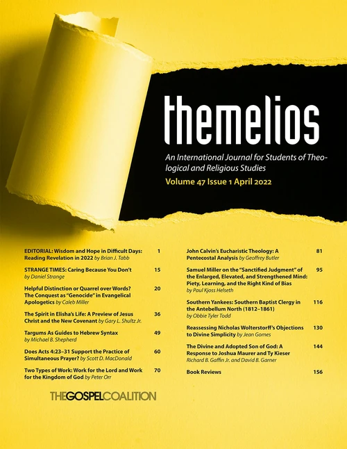Cover of Themelios, Volume 47, Issue 1