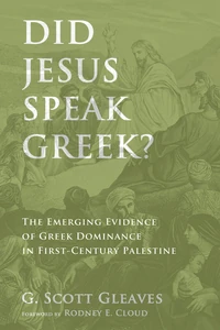 Cover of Did Jesus Speak Greek?