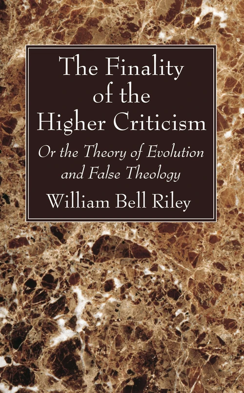 Cover of The Finality of the Higher Criticism