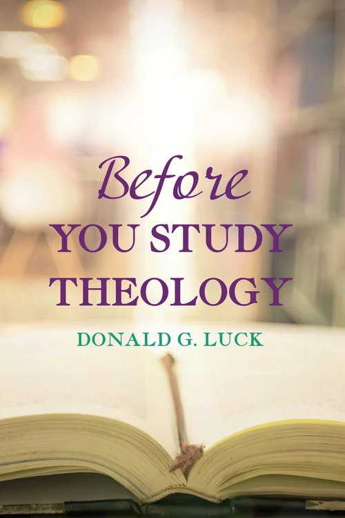 Cover of Before You Study Theology