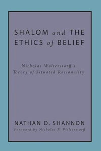 Cover of Shalom and the Ethics of Belief
