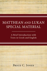 Cover of Matthean and Lukan Special Material