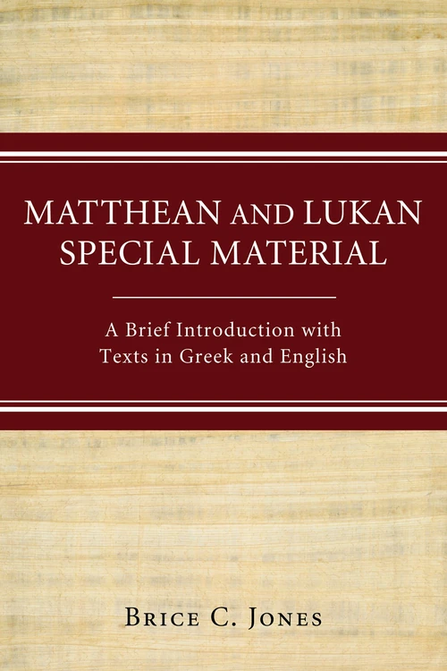 Cover of Matthean and Lukan Special Material