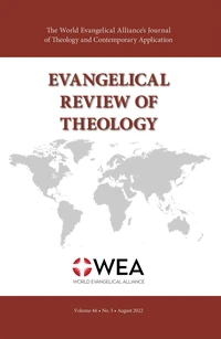 Cover of Evangelical Review of Theology, Volume 46, Number 3, August 2022