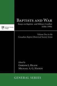 Cover of Baptists and War