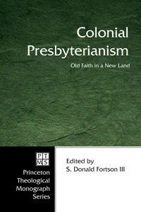 Cover of Colonial Presbyterianism