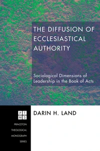 Cover of The Diffusion of Ecclesiastical Authority