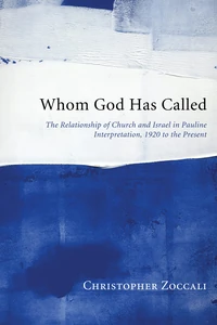 Cover of Whom God Has Called