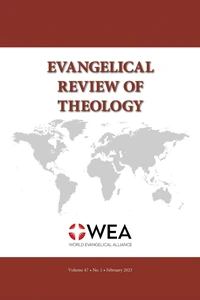 Cover of Evangelical Review of Theology, Volume 47, Number 1